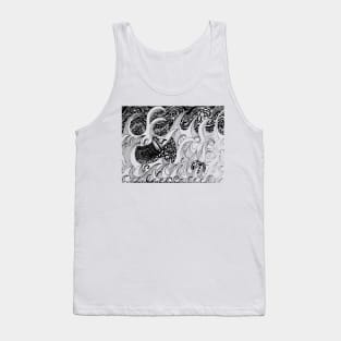 Boat In The Night / Psychedelic Abstract Stormy Sea Tank Top